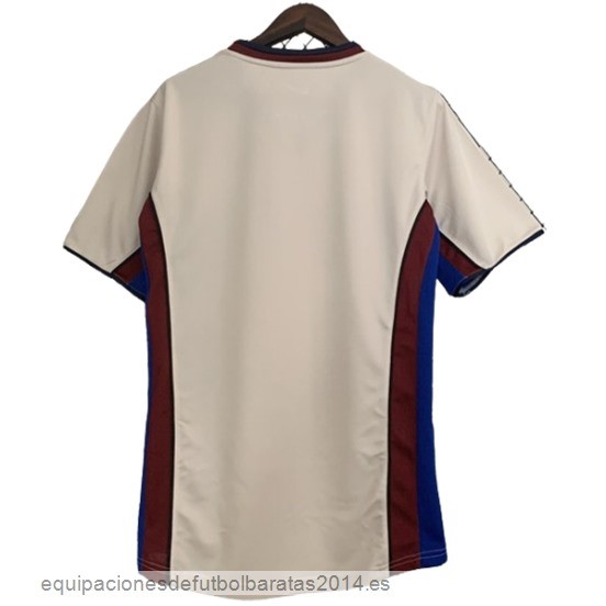 Nuevo 2ª Camiseta Barcelona Retro 1998 2001 Gris Baratas